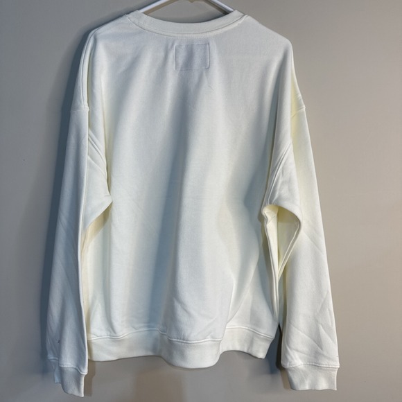 Women's Peanuts Snoopy Cote d'Azur Graphic Sweatshirt - Off-White Size XXL New - Picture 5 of 9